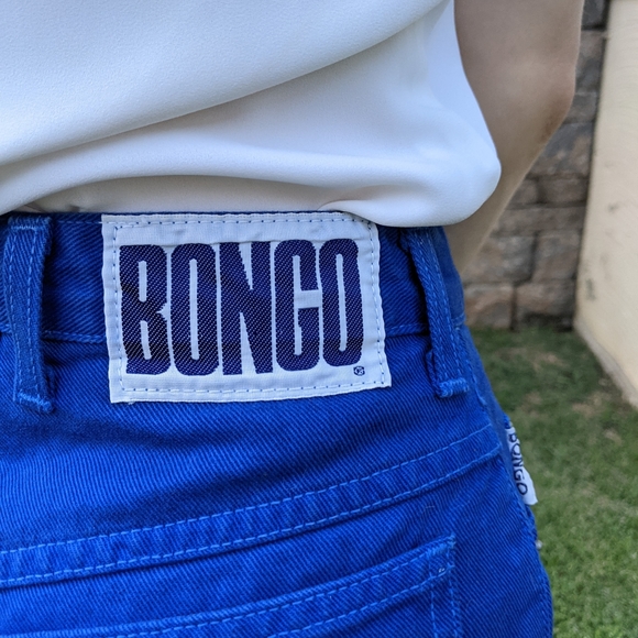 Vintage 90s Bongo Blue High Rise Jean Shorts - Picture 7 of 11
